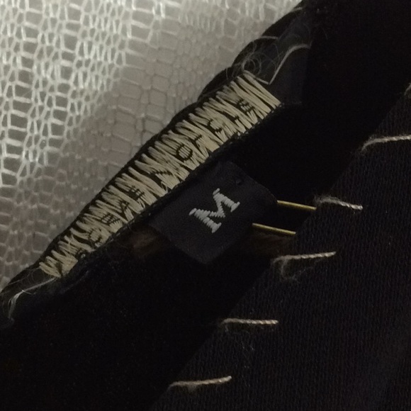 Deep V Black Sleeveless MIDI Dress-Size Medium - Picture 10 of 11